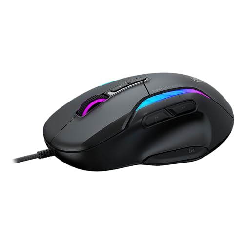Kone II: Mouse da gaming RGB cablato ed ergonomico, Sensore ottico da 26K DPI, ciclo di vita degli switch ottici di 100 milioni di clic, 23 input personalizzabili: Nero cenere - Mouse gaming - Immagine 8
