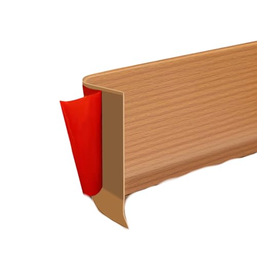 OOLA.DETAL Rodapié de PVC adhesivo flexible para decoración del hogar