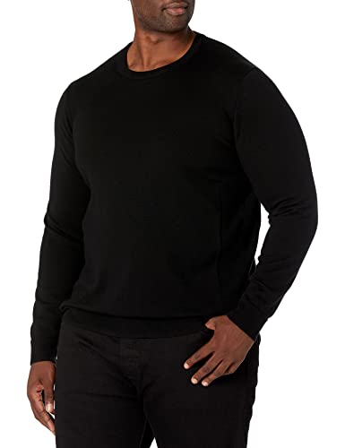 Icebreaker Merino Men's Shearer Crewe Athletic Sweaters, Small, Black