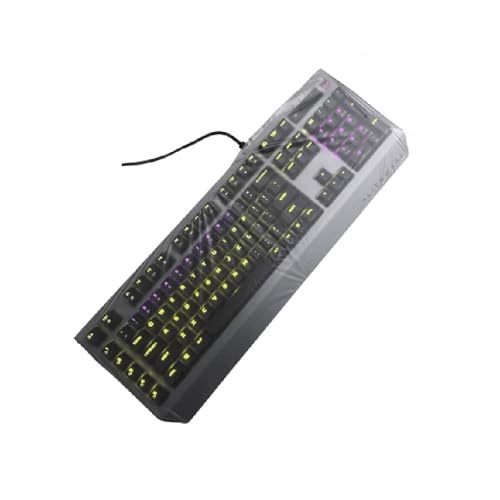 Green Onions Supply Universal KeyboardCap. Fully Covered Flat Style 0.025mm Waterproof Anti-Dust Desktop Keyboard Cover with Numeric Hospital/Dentist Use (for Gaming Keyboard-2 Pack)