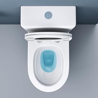 doporro Spülrandlose Stand-WC mit Spülkasten komplett inkl. Softclose Absenkautomatik 36x63x82cm Toilette weiß Stand179T – Bild 6