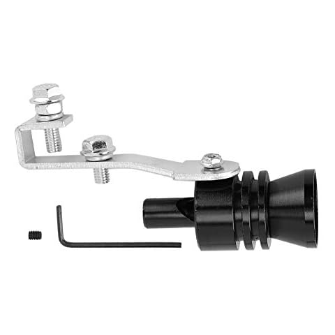 Suuonee Blow-Off Valve Simulator, Turbo Sound Whistle Turbo Sound Exhaust Pipe Black Cover