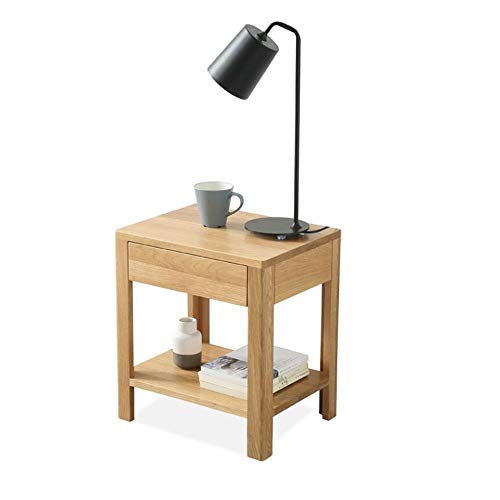 Table d'Appoint en Bois avec Étagère pour un Salon Chaleureux