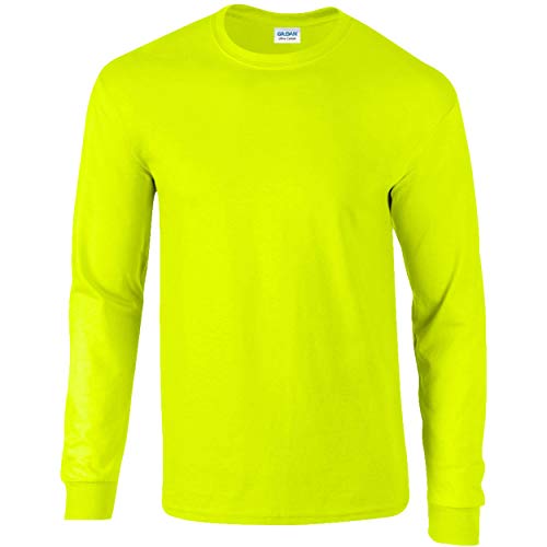 Gildan Mens Plain Crew Neck Ultra Cotton Long Sleeve T-Shirt (XXL