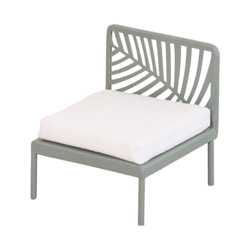 ミニチュア金属ドールハウス椅子装飾的な小さなソファ合金建設用ルームディスプレイミニチュアガーデン装飾合金椅子