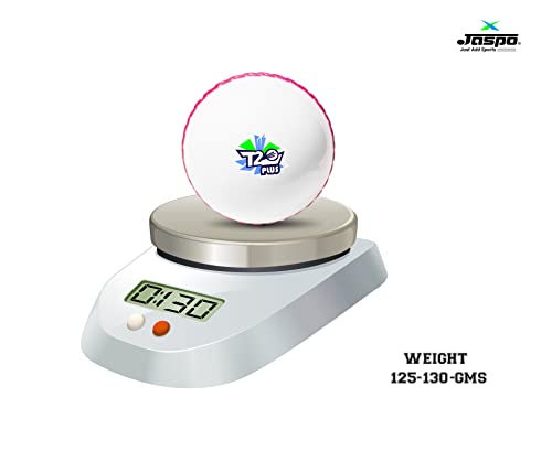 jaspo Synthetic T-20 Plus Practice Cricket Ball/Wind Balls (125-130 Gms) For - Indoor & Outdoor Street & Beach Cricket (Pack Of 3) (White)