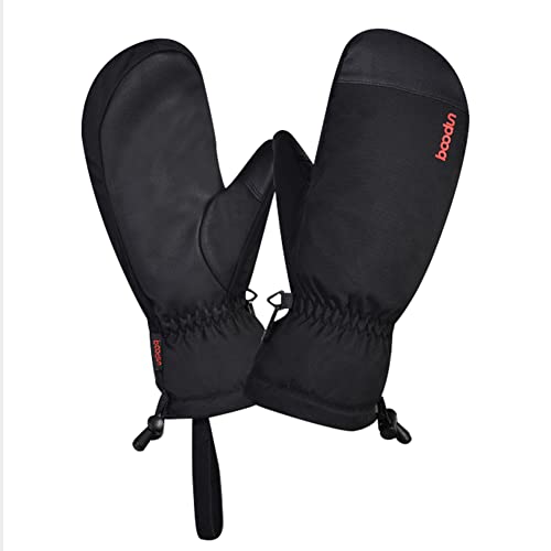 yeacher Luvas de esqui de inverno Luvas quentes à prova de vento e luvas à prova d'água com tela se