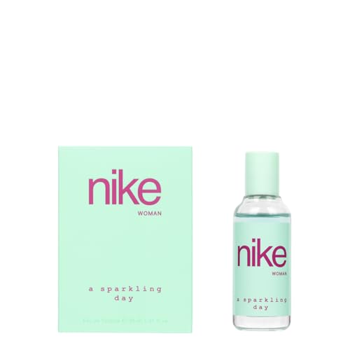 NIKE - A Sparkling Day, Cologne pour femmes, 30 ml, vaporisateur format voyage, parfum pour femmes, eau de toilette naturelle et féminine, parfum floral oriental, doux, joyeux et durable