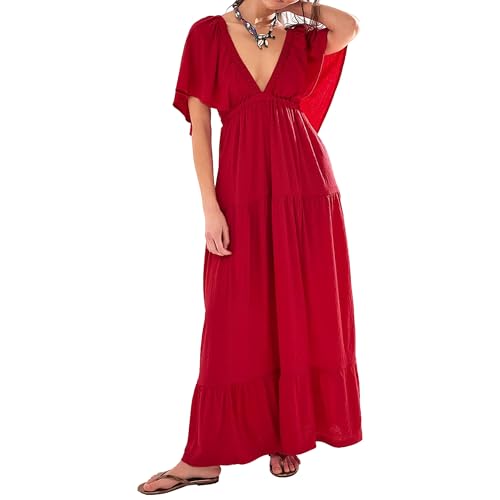Robe de plage bohème ample pour camoufler les rondeurs en été