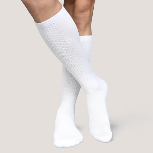 Image of 4 Pack Cotton Crew Socks for Womens Lightweight Casual Wear Business Socks, 6 to 9(WS1002-2W2B-4PK-6TO9)