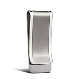 Solid Titanium Money Clip Wallet Credit Card Holder for Men Women Christmas Gifts stocking stuffers Slim Minimalist Cash Holder EDC Tool Graduation Gift for Men Gift for Him