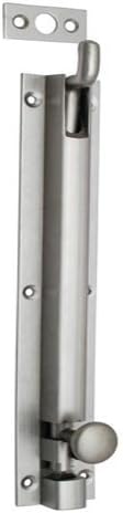 Adonai Hardware 8" Brass Necked Bolt (Satin Nickel)