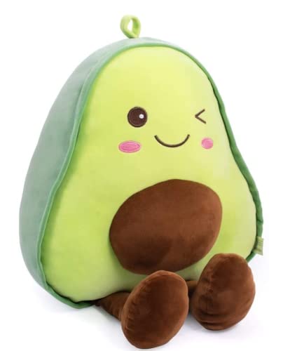 NatureMan 16.5 inch Avocado Plush Toy Pillow Gift, Lovely Fruit Plush Toy Doll, Suitable for Children, Girls, Boys and Holiday Gifts