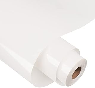 VINYL FROG Heat Transfer Vinyl White HTV Vinyl 12''x 20ft Iron on Vinyl for DIY T-Shirts, Fabric