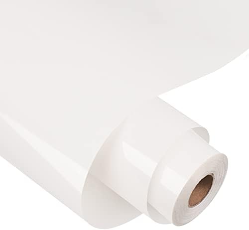 VINYL FROG Heat Transfer Vinyl White HTV Vinyl 12''x 20ft Iron on Vinyl for DIY T-Shirts, Fabric