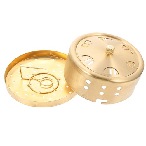 2 piezas Caja ajustable de moxibustión, herramienta portátil de terapia china, material de cobre, diseño compacto para múltiples partes del cuerpo, accesorio de masaje ligero miniatura 1