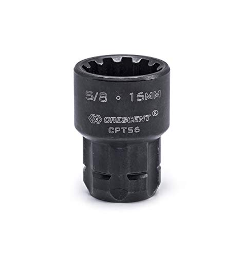 Crescent CPTAW8 11 Piece 3-in-1 X6 Pass-Thru Adjustable Wrench/Spanner, Pipe Wrench and Pass-Thru Ratchet with Universal Sockets