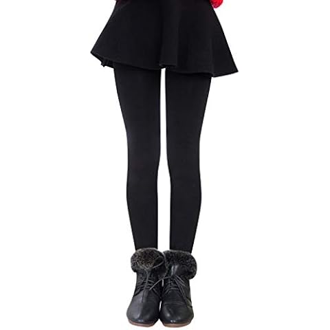 XPX Garment Fleece Lined Girls Winter Full Length Pants Heavy Warm Cotton Thick Girls Leggings Black Cover