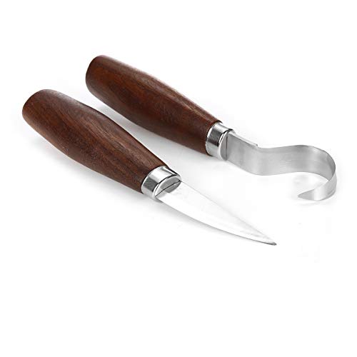 Juego de 2 piezas de acero inoxidable para tallar madera sin esfuerzo y con precisión