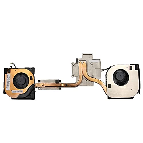 Laptop Fan and Heatsink for Lenovo ThinkPad P53 (Type 20QN, 20QQ) 02DM016 02DM017 New