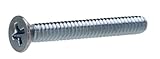 Crown Bolt 30922 1/4 Inch-20 x 2-1/2 Inch Flat-Head Phillips Zinc-Plated Machine Screws, 25-Count
