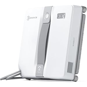 ECOVACS WINBOT Mini Fensterputzroboter, kompaktes Design, Doppel-Düsen mit Ultraschall-Zerstäubung, 9-Stufen-Schutzsystem, intelligente Pfadplanung, 4 Reinigungsmodi, Anti-Rutsch-System, Grau