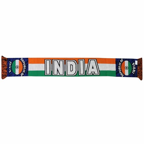 GIFTS 4 ALL India Flag Cricket & Sports Fans Scarf, India Cricket Fans Scarf, India Flag Scarf, India Winter Wear Scarf - Image 2