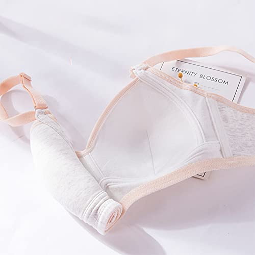 Feoya Girls' Cami Bra Wireless Training Bras Cotton Soft Bralette A Cup Seamless Sport Bra Vest Adjustable Crop Bra With Removable Pad Pack Of 2 Black Blue #TOP5