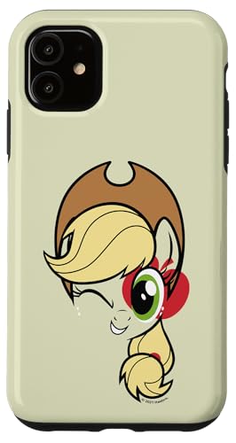 Coque iPhone 11 My Little Pony Applejack grand visage protection silicone
