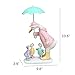 WAYUTO Duck Family Garden Ornaments Resin Duck Family Lawn Statue Outdoor Duck with Umbrella Figurines Decorations Yard Art Lawn Accessories Yard Garden Duck Statues Office Outdoor Ornaments Gifts