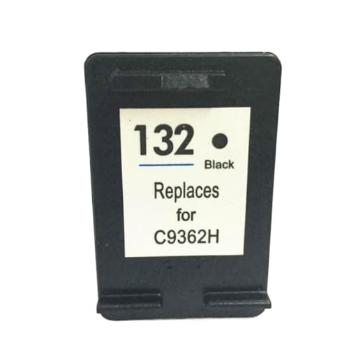 Cartouche d'encre 132 noire compatible avec imprimante Photosmart C3183 et C3100