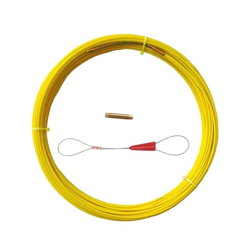 Outdoor Extension 3mm 15 Meters Fiberglass Cable Running Puller Duct Rodder Fish Tape Cable Wiring Reel Rod Conduit Solar sheathed(Size:3MMX15M)