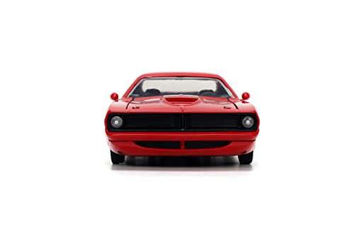 Jada Toys Big Time Muscle 1:24 Plymouth Barracuda Rojo/Negro miniatura 3