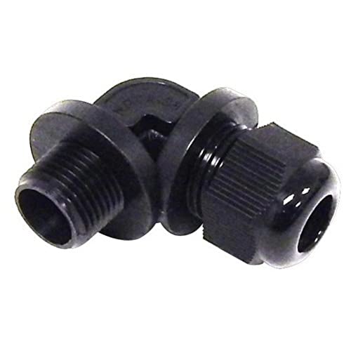 Morris 22584 Cable Gland, NPT Thread, 90 Degree, Nylon, 1/2
