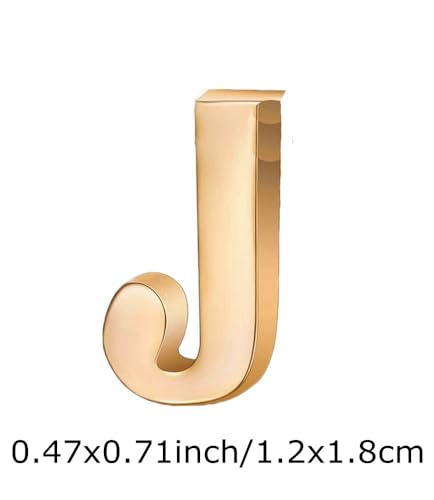 Image of vmcoatdu A-Z Initial Pins 26 Letters Pins 18K Gold Plated and Silver Tone Metal Brooch Breastpin Badge