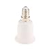 Produktbild Baoblaze 1 Stück Lampensockel Adapter LED Lampen Fassung Lampenhalter-Weiß - Weiß E14 auf E27