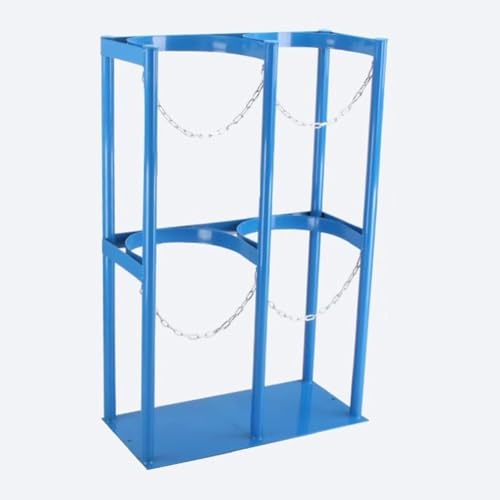 2. Supporto per bombole di azoto medicale di sicurezza: supporto per bombole di gas montato a pavimento: questo supporto per bombole di ossigeno è dotato di fori di fissaggio sicuri su entrambi i lati della piastra di base, consentendo una facile installazione e una maggiore stabilità. Progettato per la sicurezza e l'efficienza, offre un supporto affidabile per le bombole di gas, garantendo al contempo un facile accesso e organizzazione. Ideale per uso industriale e domestico.