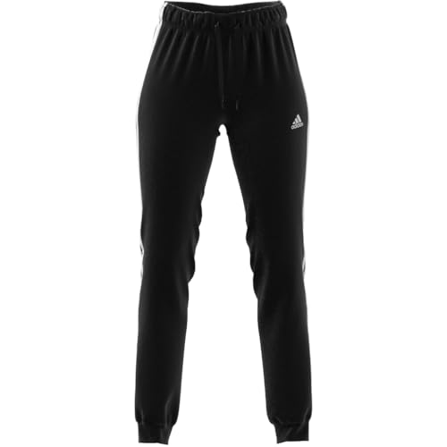 adidas womens Essentials Warm-up Slim Tapered 3-stripes Tracksuit Bottoms Pants, Black, X-Large 31 Inseam US by adidas - Used condition - Image 7