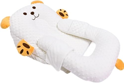 YWHT ベビーベッド、ポータブル、吐き戻し防止傾斜バイオニックベッド、安定感、起き上がり防止スリーパー、ウェイクアップツール、多機能授乳枕、新生児抗圧力、可動式ベッド、出産準備、育児用品、男女兼用 ([取り付け式ピローランプ + 小型ランプ + U字型枕