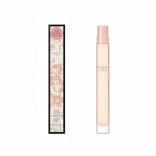 Image of Gucci Perfume for Women Bloom Eau de Toilette Mini Spray 0.33 fl oz, Travel Size Perfume for Women, Ideal for On-the-Go Elegance and Sophistication | Floral Eau de Toilette Designer Fragrance for Her, Compact Purse Size Scent for Travel, On-the-Go Wear, Gift or Collection