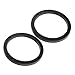KONTONTY 3sets 6.5 Car Speaker Spacer Solid Plastic Adapter Ring for Car Audio 2pcs*3