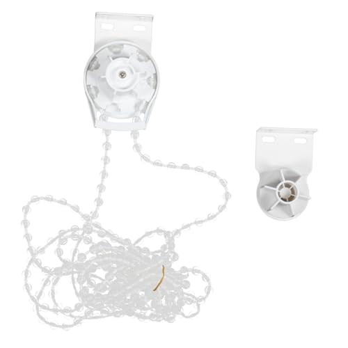 Toyvian Roller Blind Replacement Fittings Curtain Control Kit with Beaded Chain Screws and Plugs Easy to Install Window Blind Repair Parts for Kitchen and Caravan Windows