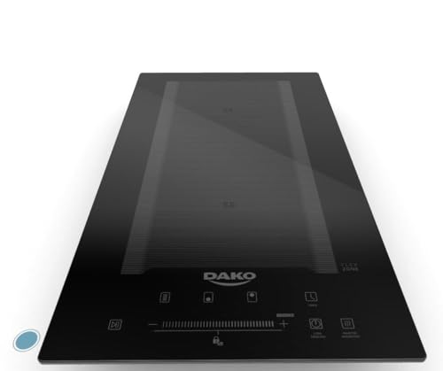 Cooktop de Indução Dako 2 Bocas Preto com Zona Flexível 220v