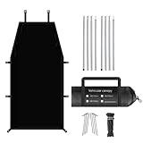 Anulely Tienda de campaña para portón trasero de SUV, toldo de tienda de campaña para coche, tienda de campaña para portón trasero de automóvil con estacas y cuerdas, parasol impermeable, tienda de