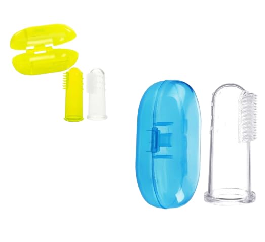 Great for Massaging & Cleaning Gums,Baby Finger Manual Silicone Toothbrush Friendly Oral Care, Use Soft Brush For Kids & New Born Baby, Kids Finger Toothbrushes (1 pcs)-image-41