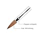 KEMEISI 1PC Rhinestone Metal Handle Salon Using 3D Acrylic Art Nails Design Kolinsky Acrylic Nail Brush Size 2,4,6,8,10 (#8) …