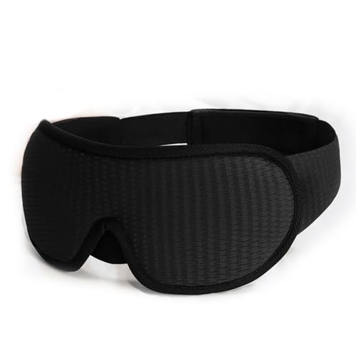 Image of amiciCare Fabric 3D Eye Sleeping Mask: Ergonomic Blindfold For Superior Comfort With Zero Eye Pressure And Total Darkness,Black