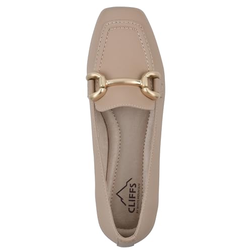 Image of CLIFFS BY WHITE MOUNTAIN Women's Bestow Moc-Toe Loafer Flat
