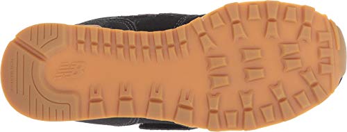 Image of New Balance Kid's 574 V1 Hook and Loop Sneaker, Black /Earth Red, 4.5 W Big Kid (8-12 Years)
