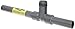GF Piping Systems PVC Pipe Fitting, Insertion Tee, Schedule 80, Dark Gray, 1/2" Slip